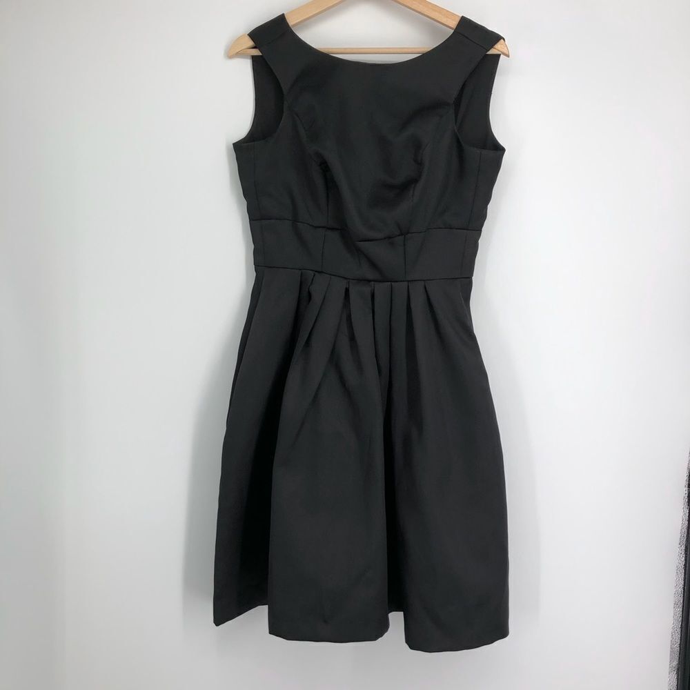 ALFRED SUNG Classic Black Midi Dress Sleeveless‎